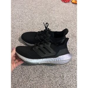 Adidas Ultraboost Womens 8 core Black Silver Running Shoes Ultraboost 22